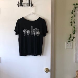 Black Plant Graphic Tee